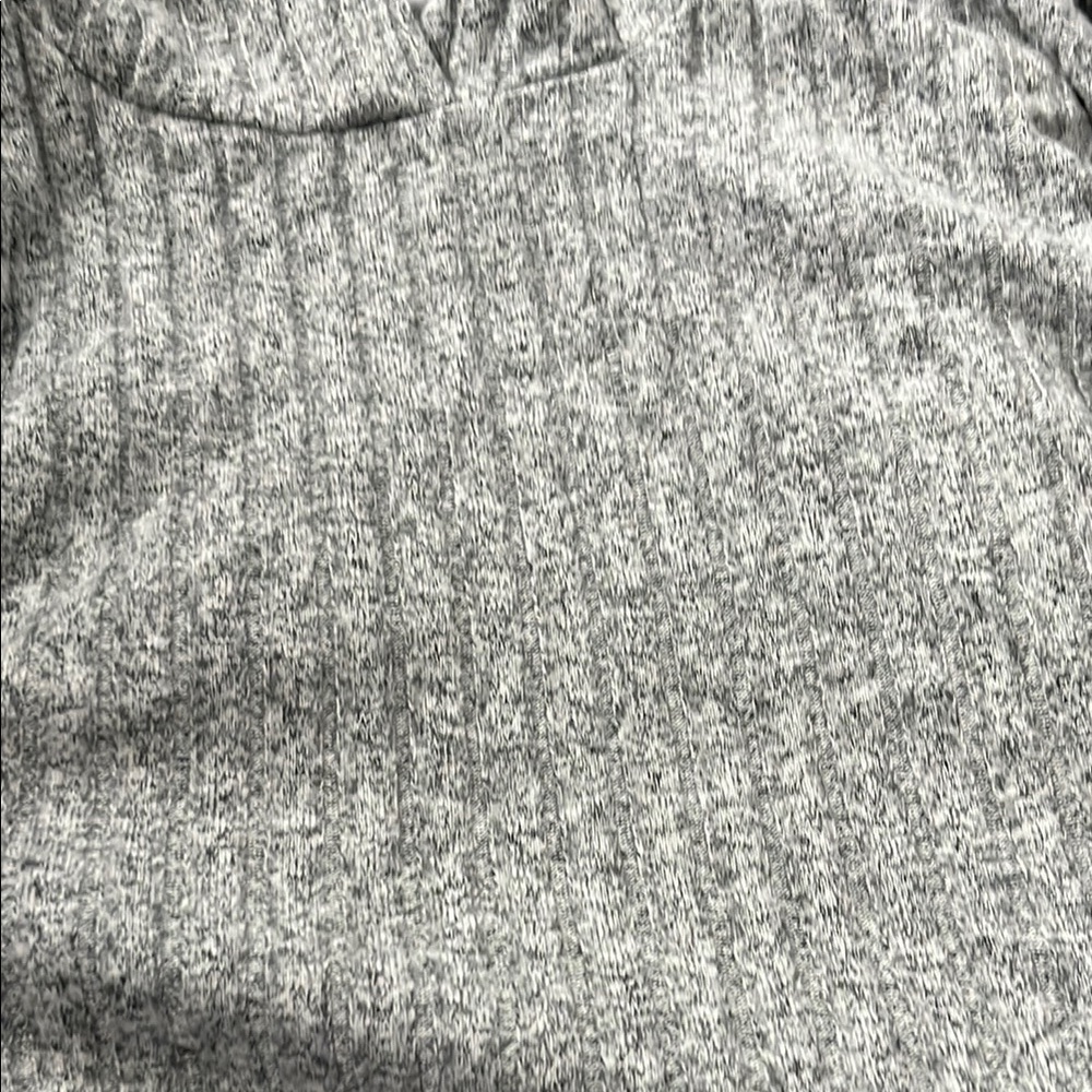Gray Ribbed Hoodie - Picture 5 of 5